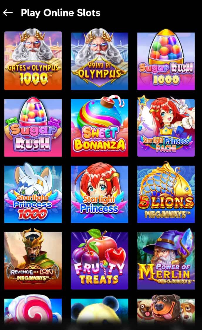 Slot games availabe at Sports Millions social casino.